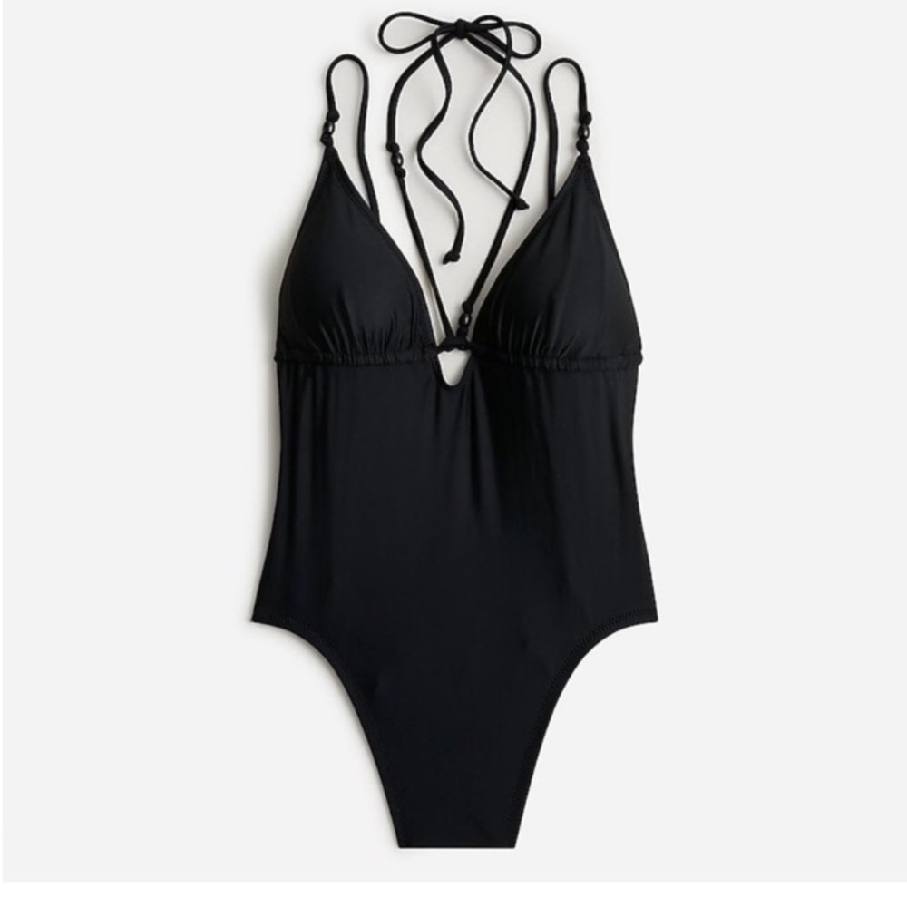 NWT J.Crew strappy plunge one-piece swimsuit